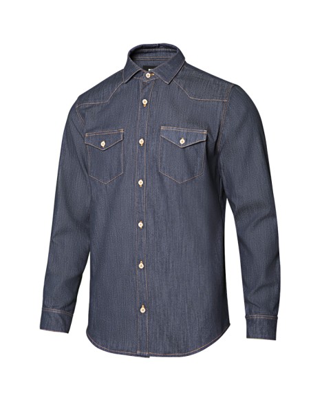 CAMISA DENIM HOMBRE. DENIM TALLA S-3XL